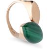 STANOPPI Anello in oro rosa con malachite