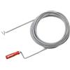 Ribimex Sonda Sturatubi 10 m, Diametro 8 mm, Ideale per Sturare Tubazioni di Scarico Otturate e Grondaie senza Agenti Chimici - PRFD100C