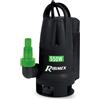 Ribimex Pompa Sommersa per Acque Scure con Particelle fino a 35 mm, 550W, Portata 10.000L/h, Profondità Max 7 m, Prevalenza 7 m, Galleggiante Integrato, Modalità Manuale/Automatica - PRPVC550CA