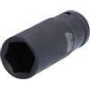 KS Tools 515.1122 Bussola Esagonale per Avvitatori ad Impulsi, Lunga, 22 mm, 1/2