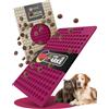 YAVA® Medio sfera (1,5 cm), tappetino da forno per biscotti per cani, tappetino da forno in silicone di alta qualità, senza BPA (rosso bordeaux)