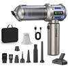 Yomile Aspirabriciole Senza Fili, 27000PA 4 in 1 Aspirapolvere per Auto Portatile,Aspiratore e Soffiatore con Motore Brushless Mini Aspirabriciole Senza Fili Potente per Auto Casa (AD10, 27000)