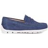 Geox J New Fast Boy A, Mocassini, Navy White, 34 EU