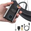 Cecotec Compressore d'aria portatile, pompa ad aria elettrica compatta per bicicletta, moto, auto e palle mini air max, doppia batteria da 600 mAh, capacità 150 psi, motore brushless 150 g