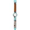 HIP HOP Orologio DONNA WAX BLOCK quadrante MONO-COLORE BIANCO movimento SOLO TEMPO - 3H QUARZO e CINTURINO SILICONE CON TESSUTO HWU1144 MULTICOLORE