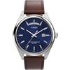 Timex Men's Analogue Quartz Watch with a Leather Strap Legacy