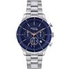 Breil, Cronografo da uomo Dude Collection, orologio da uomo con design sportivo e minimalista, con movimento PE 902 e impermeabilità fino a 5 ATM, argento, Bracciale