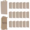 A2ZWORLD 20 Pezzi Copritasti Copriforo Falso Polo, Compatibile Con Bticino Living Light, Colore Bianco, Serie MBL, Occupa 1 Posto