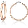 limerencia G23 Huggie Hoop Orecchini Anallergici per Orecchie Sensibili,Orecchini a Cerchio in Titanio,20mm/30mm Implant Grade Orecchini per Donna Uomo Bambina (No Gem 20mm, Rose Glod)