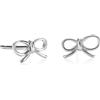 Namana Orecchini Argento 925 per Donna e Ragazza, Orecchini a Fiocco in Argento 925, Piccoli Orecchini Ragazza, Gioielli Donna in Argento 925 per Donne con Confezione Regalo