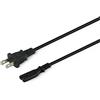 JOIN Cavo Alimentazione elettrica con Spina Americana USA e Presa IEC320 C7, 2mt, Nero