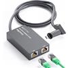 HanCenDa Adattatore Ethernet multiporta Linkoostar per Starlink Gen 2, Star-link a RJ45, connessione di rete veloce e stabile da 1 a 2 [2 dispositivi in rete contemporaneamente] - Fino a 1 Gbp