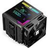 Thermalright Peerless Assassin 140 Digital Black CPU, doppia torre e doppia ventola, raffreddamento ad aria CPU, ARGB Digital Screen Top Cover, per AM4/AM5, Intel LGA1851/1700/115X/1200/2011
