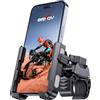 Grefay Porta Cellulare Bici Porta Cellulare Moto【1S Sgancio Rapido】 Anti Shake Universale a 360°Supporto Telefono Moto per iPhone 15/14/13 Samsung S23/S22 4.5-7 Smartphone (Grigio)