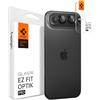 Spigen Glas.tR EZ Fit Optik Pro Protezione Fotocamera compatibile con iPhone Air, 2 Pezzi, Nero, Anello Individuale, Durezza 9H Pellicola