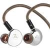 Linsoul 7Hz x Crinacle: Diablo/Divine In Ear Monitor, Cuffie con Driver Magnetici Planari da 14,5 mm, Auricolari HiFi con Cavo Staccabile in Rame Monocristallino 2Pin per Audiofili (Divine, Argento)