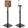 5Rcom Supporti Altoparlanti 5Rcom Regolabili in Altezza per Satellite & Libreria, Set di 2, Portata 5kg per Supporto, Design Elegante, Montaggio Semplice, Gestione Cavi
