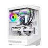 Noua Demon TH100 Case Gaming Mid-Tower ATX | Vetro Temperato Frontale e Laterale | Ventola ARGB PWM 120mm | Strip LED | Liquid Cooling 240mm | GPU fino a 320mm | Type-C | Bianco