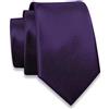 Massi Morino I Cravatta Grigia Stretta da Uomo 6 cm I Modello Slim Fit I Colore Unito I Antracite