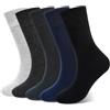 ZAKASA Calzini Cotone Uomo Elegante: Calze Classiche Business Senza Cuciture Morbide Taglia 39-42 Classico 5 Paia