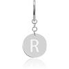 GD GOOD.designs Portachiavi lettera N con chip per la spesa - Ciondolo personalizzato con incisione in acciaio inox argento - Sgancio per tutti i carrelli della spesa