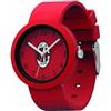Seven Orologio AC MILAN Calcio - Orologio da Polso Analogico al Quarzo - Nero e Rosso, in Confezione Regalo - Cinturino in Silicone