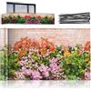 Maximex Pratico frangivista per balcone, con motivo floreale in muratura colorato, protezione dal vento, resistente ai raggi UV e agli agenti atmosferici, ad asciugatura rapida e antistrappo, 5 m