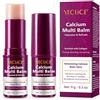 mysemgshuo Calcium Volume Multi Balm, Calcium Multi Balm Stick, crema di calcio anti-invecchiamento, Arricchito Con Collagene, Cura Idratante, Sticks di Calcio Idratanti per Occhi, Viso, Collo (2PC)