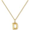 GD GOOD.designs Collana Lettera Oro Bubble | Ciondolo con Iniziale in Acciaio Inossidabile Placcato Oro 18K - Resistente all'Acqua & Anallergico | Collana Donna D