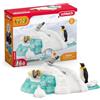 SCHLEICH WILD LIFE | Divertimento in Famiglia con Pinguini 42661 | set di gioco con 3 pinguini, 2 pesci, collina con funzioni e uovo | giocattolo zoo | figure per bambini dai 3 anni | 14 pezzi