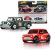 Hot Wheels Premium Car Culture, Set da 2 veicoli da collezione in scala 1:64, pneumatici Real Riders, telaio in Metallo e dettagli autentici, giocattolo per bambini, 3+ anni, JBK97