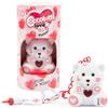 Coccolotti Love&Tell Passion - Orsetto Bianco, Con Funzione Registrazione e Portachiavi Charm, Animali Interattivi Giocattolo,Per Bambini 4 Anni +, Giochi Preziosi