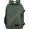 American Tourister Take2Cabin - Borsa da cabina Ryanair 25 x 20 x 40 cm, 24 L, 0,40 kg, Bagaglio a mano, Zaino aereo S Underseat, Verde (Dark Forest)