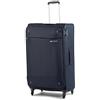 Samsonite Base Boost - Valigia morbida grande 78 cm, trolley con 4 ruote, lucchetto TSA, leggera ed espandibile, 105 L, Blu (Navy Blue)