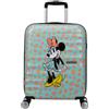 American Tourister Wavebreaker Disney - Valigia Cabina 55x40x20 cm, Valigia Rigida, Trolley Cabina per Ryanair & la Maggior Parte delle Compagnie - Minnie Pastel Dots