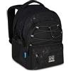 Mitama Zaino Scuola #BDBF BLACK SPLASH, Nero, Zaino Triplo Scomparto, Tasca Porta Borraccia, Porta USB Integrata, Larghezza Regolabile, Zaino Scuola Media e Superiore, Ragazza