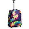Invicta Trolley TIE&DYE, Crossover System, Spallacci a scomparsa, Tasche multifunzione, Per bambini e ragazzi, Scuola, Tempo libero, Viaggi