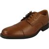 Clarks Sneaker da Uomo Whiddon cap, Pelle Marrone Scuro., 41 EU