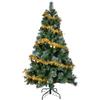 YEAUPE PRO Albero di Natale Artificiale 180 cm - 800 Punte con Bacche Rosse | Montaggio Semplice a 3 Sezioni | Adatto per Interni ed Esterni, Soggiorno e Giardino | Albero in PVC, Verde
