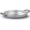 Baldassare Agnelli Pentole Agnelli, ALMA110PI32, Tegame con 2 Maniglie in Acciaio Inox, Fondo a Induzione, Alluminio, Argento