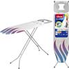 Vileda Asse da stiro Vileda Total Reflect M con funzione Stiro Veloce & Salva Gocce, poggiaferro o portacaldaia XXL, 120x38 cm, altezza regolabile 76-96 cm