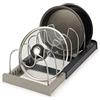 Joseph Joseph DrawerStore Expanding Cookware Organizer, contenitore salvaspazio per coperchi di pentole e teglie da forno - Grigio