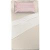THUN - Set letto federa rosa - Linea Iconic Elegance - 1/2 P - 100% cotone
