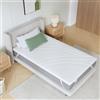 Novilla Topper 90x190, Topper Singolo in Memory Foam e Schiuma di Supporto Comoda 5cm，Rivestimento Esterno Sfoderabile e Lavabile, Eccellente Fascia Elastica Antiscivolo