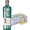Kit Gin Tonic No3 London Dry + Indian Tonic Water Perfect Light Folkington's