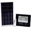 V-TAC VT-25W Faro led 25W autoalimentato nero con pannello solare 12W e telecomando 6000K IP65 - sku 94006
