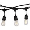 V-TAC VT-713 catenaria 15 metri con 15 attacchi E27 raccordabile colore nero con ingresso e uscita schuko - SKU 3673
