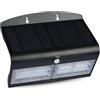 V-TAC VT-767-7 lampada LED 7W pannello solare esterno IP65 + sensore PIR colore nero - SKU 8279