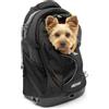 Kurgo G-Train - Zaino Trasportino per Animali di Piccola Taglia pensato per Viaggi ed Escursioni, con Fondo Impermeabile e Struttura con Più Scomparti - Nero