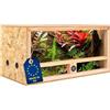 ITA Terrario in legno 80x40x40 cm con ventilazione laterale e igrometro integrato - Terrario in legno OSB-3 - Per rettili, serpenti, anfibi - Prodotto UE, certificato FSC